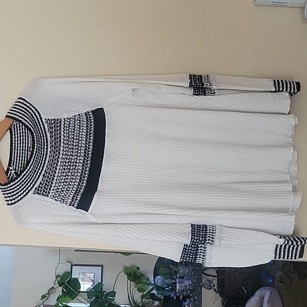 NWOT Free People Womens Thermal Tunic Blouse